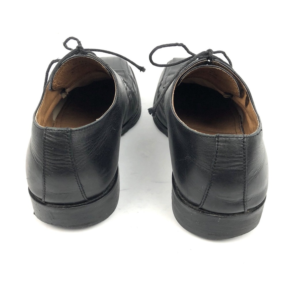 Johnston & Murphy 9.5 D Men's Dress Shoes Black Leather Lace Up Oxford - Picture 6 of 9